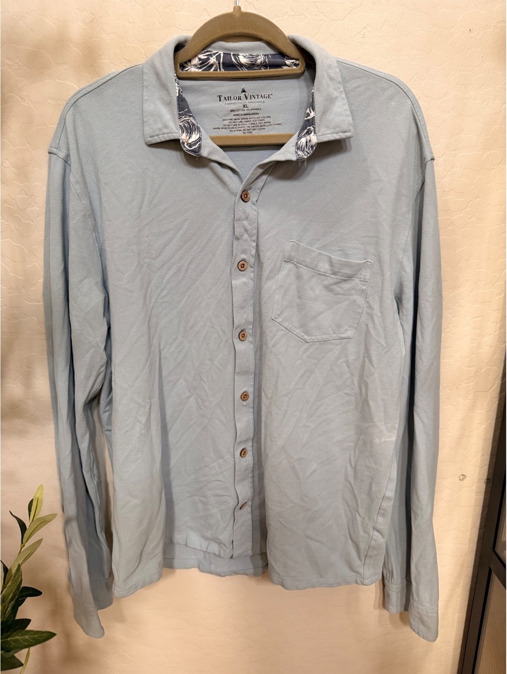 Taylor Vintage Button Up Long Sleeve